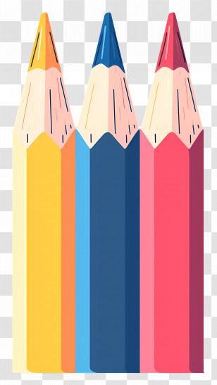 Pencils - Colorful Art Pencils For Drawing Transparent PNG