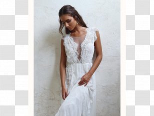 Wedding Dress Bride Gown Lace - Frame - Marriage Transparent PNG