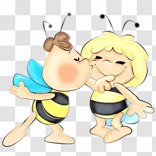 Cartoon Yellow Character Human Happiness Transparent PNG