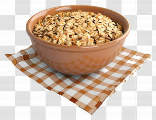 Grain Bowl - Bowl Of Oats For A Wholesome Breakfast Transparent PNG