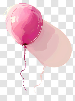 Pink Balloon - Pink Balloon Transparent PNG