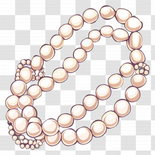Pearls - Elegant Pearl Necklace Transparent PNG