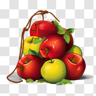 Apples - Pile Of Red And Green Apples Transparent PNG