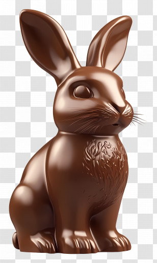 Chocolate Bunny - Chocolate Bunny For Easter Transparent PNG