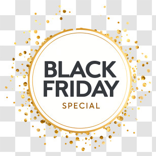 Black Friday Special - Black Friday Special Gold Badge Transparent PNG