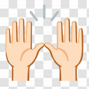 Raising Hands Emoji - Raised Hands In Celebration Transparent PNG