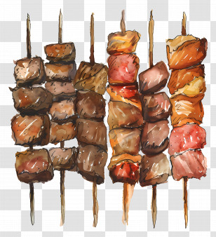 Meat Skewers - Grilled Meat Skewers Transparent PNG