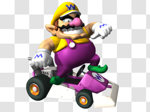 Go Kart - Cartoon Character Racing In Kart Transparent PNG