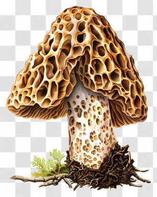 Morel Mushroom - Morel Mushroom Illustration Transparent PNG