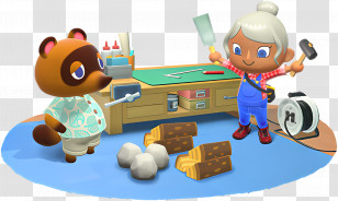 Animal Crossing - Animal Crossing Characters At Workshop Transparent PNG