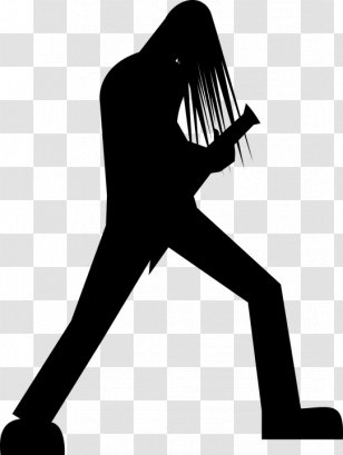 Clip Art Guitar Vector Graphics Image - Jimi Hendrix - Silhouette Transparent PNG