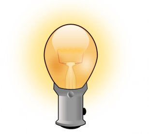Incandescent Light Bulb Lamp Clip Art - Electric Cliparts Transparent PNG
