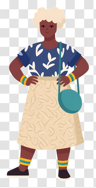 South Africa People - Casual Traditional Outfit Transparent PNG