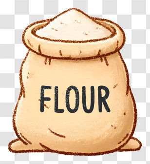 Flour - Illustrated Flour Sack Transparent PNG