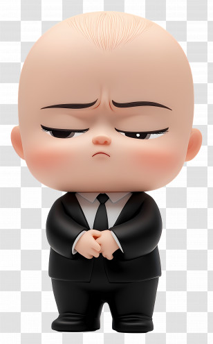 Boss Baby - Cute Baby In Business Suit Transparent PNG