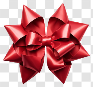 Red Ribbon - Beautiful Red Bow For Gift Decoration Transparent PNG