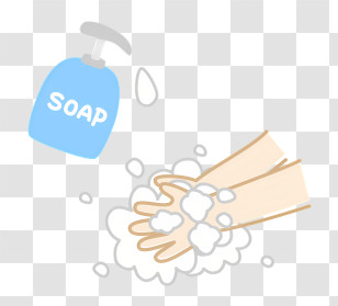Hand Wash - Hand Washing With Soap Transparent PNG