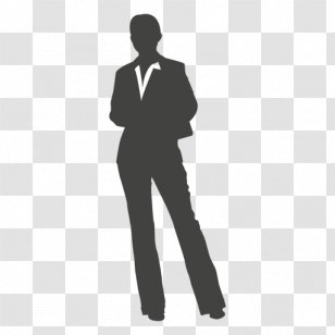 Silhouette Stencil - Recruiter - Executive Transparent PNG