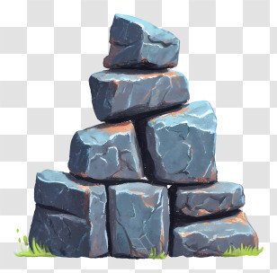 Granite Stone Pile - Stacked Rocks In A Pile Transparent PNG