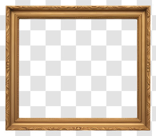 Gold Frame - Ornate Golden Picture Frame Transparent PNG
