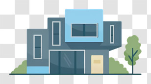 House - Modern House Illustration Design Transparent PNG