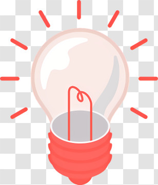 Icon - Bright Light Bulb Illustration Transparent PNG