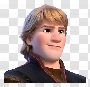 Kristoff - Blonde Cartoon Character Smiling Transparent PNG