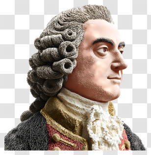George Mason - Classical Historical Figure Bust Transparent PNG