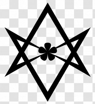 Libri Of Aleister Crowley Abbey Thelema Unicursal Hexagram - Monochrome Photography - Symbol Transparent PNG