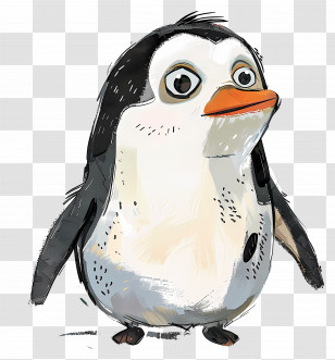 Cartoon Penguin - Cute Cartoon Penguin Transparent PNG