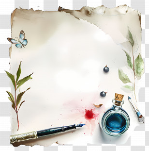 Pen Pal - Ink And Paper For Writing Transparent PNG