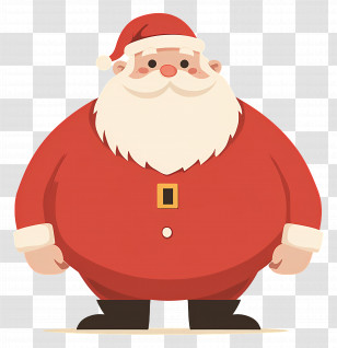 Santa Claus - Jolly Cartoon Santa Claus Transparent PNG