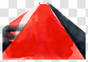 Red Carpet - Red And Black Camping Tent Transparent PNG