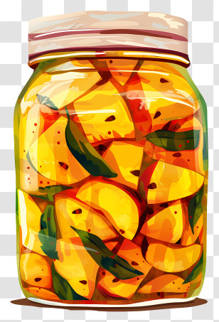 Mango Pickle - Jar Of Mango Pickles Transparent PNG