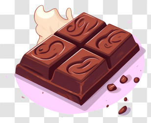 Chocolate Bar - Chocolate Bar With Milk And Cocoa Beans Transparent PNG