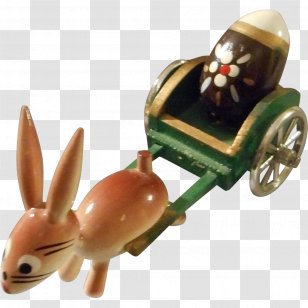 Painting Rabbit - Digital Media - Hand-painted Transparent PNG