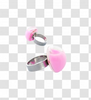 Earring Glass Jewellery Gemstone - Milk - Bubble Gum Transparent PNG