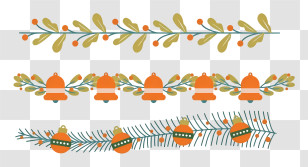 Fruit Garland - Christmas Decorative Garland Designs Transparent PNG