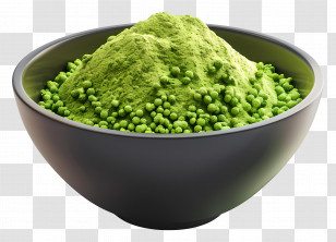 Matcha Powder - Matcha Green Tea Powder In A Bowl Transparent PNG