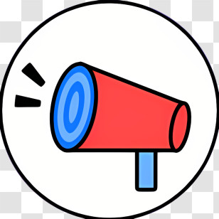 Megaphone - Red And Blue Megaphone Transparent PNG