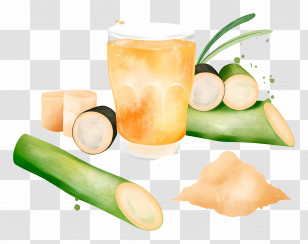 Sugar Cane - Bamboo Juice And Stalks Transparent PNG