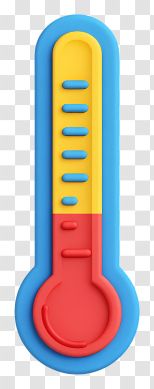 Goal Thermometer - Colorful Thermometer Illustration Transparent PNG