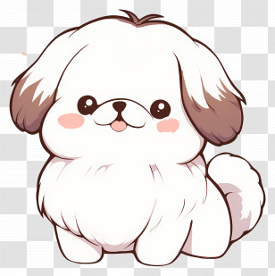Cute Dog - Fluffy Cute Puppy Transparent PNG