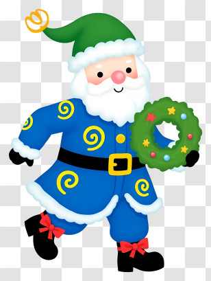 Christmas Santa Claus - Santa Claus With Christmas Tree Illustration Transparent PNG