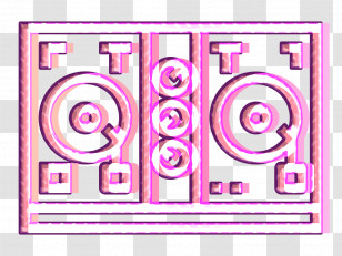 Prom Night Icon Vinyl Icon Disc Jockey Icon Transparent PNG