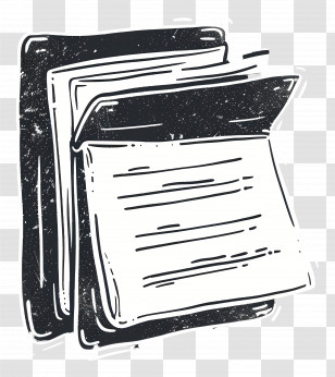 File - Vintage Folder With Documents Transparent PNG