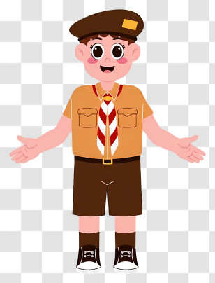 Boy Scout Uniform - Boy In Scout Uniform Transparent PNG