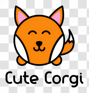 Cute Corgi Logo - Cute Corgi Cartoon Transparent PNG