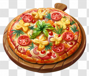 Hawaiian Pizza - Delicious Pizza With Toppings Transparent PNG