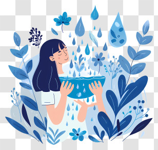 World Water Day - Girl Enjoying Water In Nature Transparent PNG